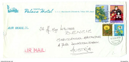 Tokyo Palace Hotel Letter Cover Posted 1985 B200725 - Storia Postale