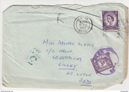 Postage Due Stamp On Letter Cover Travelled 1962 B171005 - Postage Due