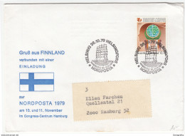 NORDPOSTA 1979 Special Cover And Postmark Travelled To Germany B171005 - Cartas & Documentos