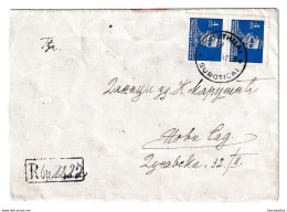 Yugoslavia Letter Cover Posted Registered 1947 Subotica To Novi Sad B210112 - Covers & Documents