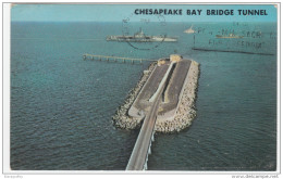 Chesapeake Bay Bridge Tunnel Postcard Travelled 1973 To Austria Bb160420 - Chesapeake