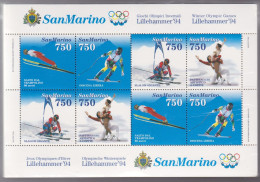 San Marino BF49 - Olympic Games 1994 M/S - MNH - Winter 1994: Lillehammer