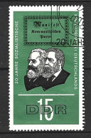 RDA. N°872 Oblitéré De 1966. Marx & Engels. - Karl Marx