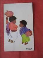 Signed Artist Mexico Children.           Ref 6199 - America