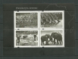 POLAND MNH ** 4151-4154 Faune D'Afrique Guépard Zèbre Crocodile éléphant - Nuovi