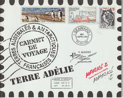 TAAF Carnet De Voyage 2001 Contenant 2 Séries 308-21 ** MNH - Carnets