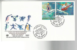 53006 ) United Nations FDC Vienna Postmark 1996 UN Postal Administration Olympic Sports - Briefe U. Dokumente