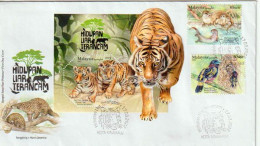 MALAYSIA.Conservation De La Faune Malaisienne.Faune Sauvage :les Espèces De Plus En Plus Menacées:Tigre De Malaisie,etc - Covers & Documents