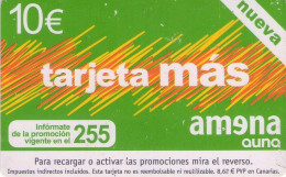 ESPAÑA. AMRR-023. AMENA - TARJETA MÁS. 10€. 01-04-2006. (786P) - Amena - Retevision