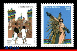 Ref. BR-V2022-01 BRAZIL 2022 - FESTIVAL OF GOOD LORDJESUS OF BONFIM, MNH, RELIGION 2V - Unused Stamps
