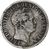 Monnaie, Etats Allemands, PRUSSIA, Friedrich Wilhelm IV, 1/6 Thaler, 1847 - Taler Et Doppeltaler