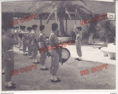 Guerre D'Algérie Archive  D'un Militaire Prise D'armes Au 10 è CRT  Compagnie Régionale Du Train 4 Photos Beau Format - Guerre, Militaire