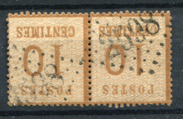 !!! ALSACE LORRAINE, PAIRE DU N°5 OBLITERATION GC 2598 NANCY - Used Stamps