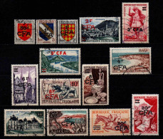 Réunion  - 1953 - Tb De France Surch - N° 307 à 319 - Oblit - Used - Used Stamps