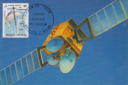 Carte  Maximum  1er  Jour    WALLIS  Et  FUTUNA     Journée  Des  Télécommunications    1989 - Maximumkaarten