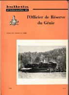 ARMEE BELGE - Bulletin D'information De L' Officier De Réserve Du Génie N°8 1969 (B356) Voir Descriptif - French