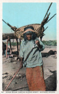 INDIAN SQUAW CARRYNG BURDEN BASKET - SOUTHERN ARIZONA - Autres & Non Classés