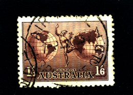 AUSTRALIA - 1934  1/6  HERMES  NO WMK  FINE USED  NH SG 153 - Gebruikt