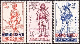 Détail De La Série Défense De L'Empire * Kouang-Tcheou N° 135 à 137 - 1941 Défense De L'Empire