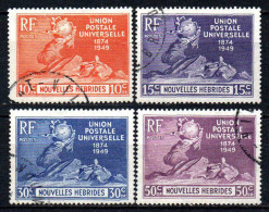 Nouvelles Hébrides  - 1949 - UPU  - N°  136 à 139 - Oblit - Used - Usati