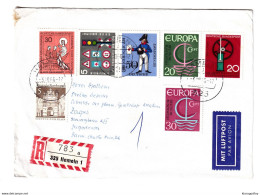 Germany Europa-CEPT Stamps On Letter Cover Posted Reigstered 1966 Hameln To Zagreb B201110 - 1966