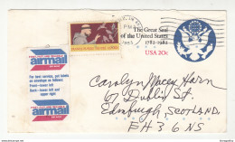 The Great Seal Postal Stationery Letter Cover Posted Air Mail 1983 To Edinburgh 200501 - 1981-00