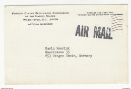 Foreign Claims Settlement Commission Of The US Official Postcard Posted 1965 B191015 - Other & Unclassified