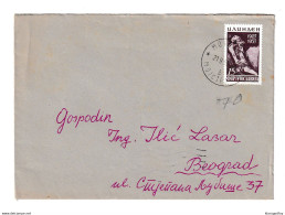 Yugoslavia Letter Cover Posted 1953 Mostar To Beograd B210112 - Covers & Documents