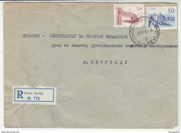 Yugoslavia Letter Cover Travelled Registered 1961 Donja Nevlja To Beograd B190901 - Covers & Documents