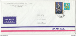 Yamamoto Perfumery Company Air Mail Letter Cover Travelled 198? To Austria B180612 - Storia Postale