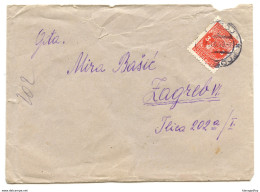 Yugoslavia Letter Cover Travelled 1949 Doboj To Zagreb  B180525 - Covers & Documents