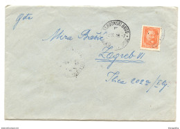 Yugoslavia Letter Cover Travelled 1948 Slavonski Brod To Zagreb  B180525 - Covers & Documents