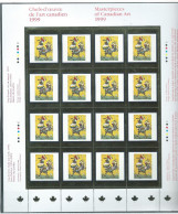 Canada # 1800 Full Pane Of 16 MNH - Masterpieces Of Canadian Art - 12 - Full Sheets & Multiples