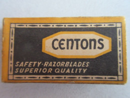 Boite Complète 10 Lames Suédoises De Rasoir CENTONS - Complet Box Of 10 Swedish Rasor Blades - Lamette Da Barba