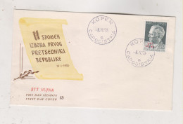 YUGOSLAVIA 1953 TRIESTE B FDC Cover TITO - Covers & Documents