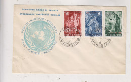 YUGOSLAVIA 1953 TRIESTE B FDC Cover - Covers & Documents