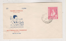 YUGOSLAVIA 1952 TRIESTE B FDC Cover Children - Covers & Documents
