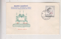 YUGOSLAVIA 1953 TRIESTE B FDC Cover RADICEVIC - Covers & Documents