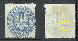 Deutschland Germany Preussen 1862 Michel 17 * Adlerzeichnung NB! Small Thinned Spot! - Neufs