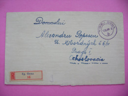 Registered Letter 1959 TIRGU OCNA - Czechoslovakia - Lettres & Documents