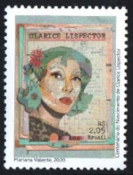 Brazil 2020. Clarice Lispector. 100 Years. Writers. Painting. MNH - Unused Stamps