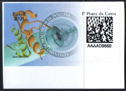 Brazil 2021. 100 Years Since The Invention Of Insulin. Healthcare. Medicine.  MNH - Unused Stamps