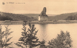 BELGIQUE - Liège - La Gileppe - Le Lion Et Le Lac - Carte Postale Ancienne - Gileppe (Stuwdam)