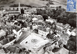 CPSM - Nogent-en-Bassigny - Vue Aérienne Du Quartier De L'Eglise Et De La Place - Nogent-en-Bassigny