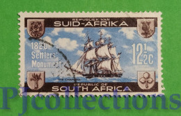 S396 - SUD AFRICA - SOUTH AFRICA 1962 NAVE - SHIP 12,5c USATO - USED - Usati