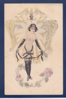 CPA Douhin Illustrateur Femme Woman érotisme Nu Féminin Symbolisme Voir Dos - Doubek, F.