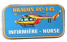 Ecusson PVC DRAGON EC 145 INFIRMIERE - Firemen