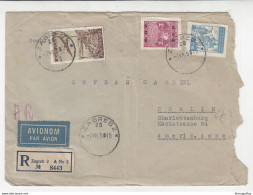 Yugoslavia FNR Letter Cover Posted Registered 1950 Zagreb To Berlin B210420 - Covers & Documents