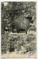 Egypt, Entrance To The Great Pyramid Old Postcard Not Travelled B171212 - Pyramides