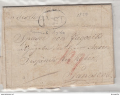 Hungary Prephilately Letter Travelled 1829 Pest To Pancsova B180702 - ...-1867 Préphilatélie